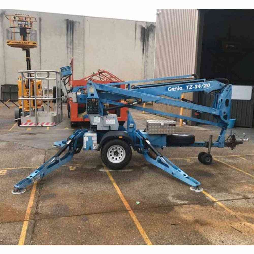 Genie Used Trailer Mounted Boom TZ 3420 Compacted United Equipment